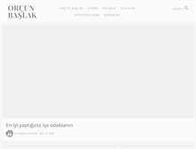 Tablet Screenshot of orcun.baslak.com